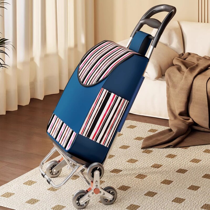 买菜爬楼梯小拉车便携购物车家用可折叠拉杆车老年人逛手推车承重