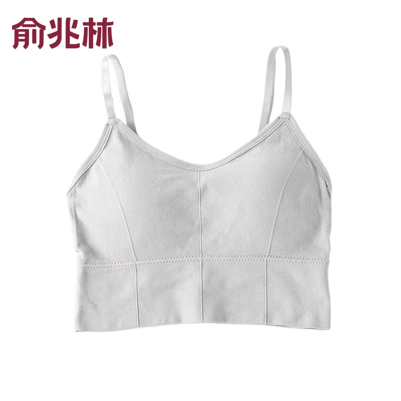 俞兆林聚拢内衣女夏小胸美背U型薄款夏季抹胸吊带文胸带胸垫固定