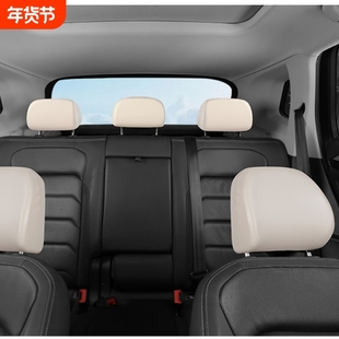 汽车座椅头枕套罩前后排不含芯防油污防破损靠头保护套可拆洗皮质