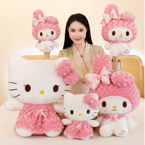 公主裙KT猫公仔哈喽KT毛绒玩具女
