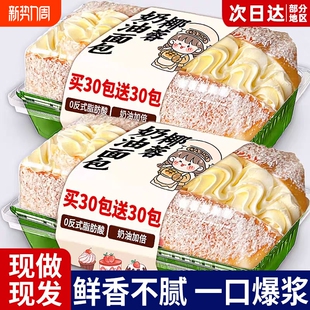 老式 椰蓉奶油面包早餐整箱夹心学生休闲健康小吃货零食品好吃爆浆