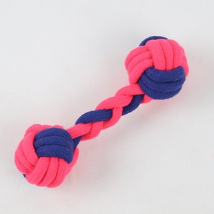 狗狗磨牙棉绳玩具耐咬拉扯球啃咬宠物磨牙麻绳结球互动玩具批发