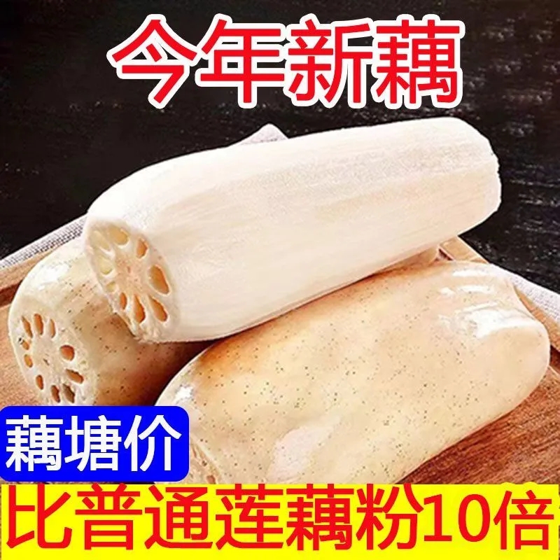 正宗湖北洪湖带泥粉藕特产莲藕煲汤炖汤新鲜糖藕软糯现挖发货