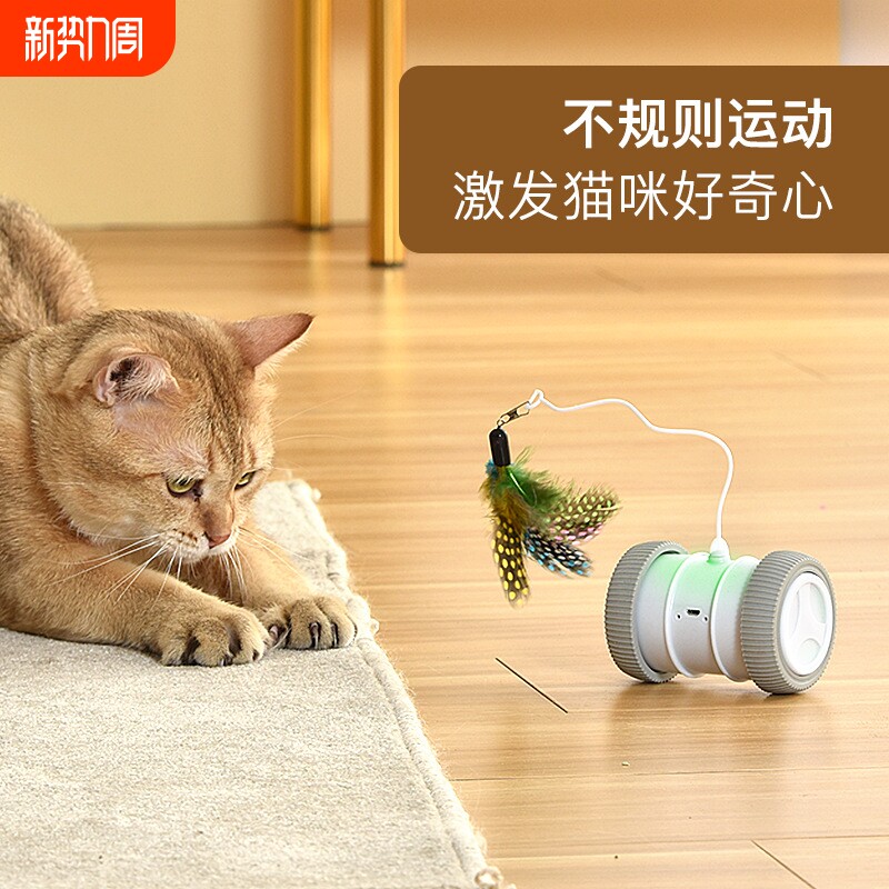 厂家批发猫玩具逗猫玩具亚马逊同款电动逗猫玩具互动逗猫宠物用品