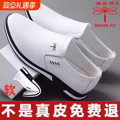 蜻蜓牌真皮男士皮鞋男款