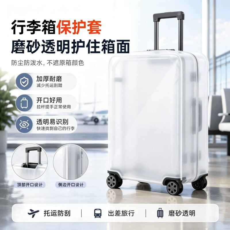 透明行李箱保护套加厚耐磨防护防水防尘托运防摔拉杆箱防尘旅行箱