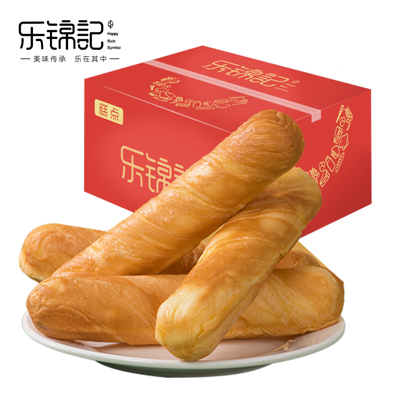 乐锦记手撕棒面包蔓越莓味整箱