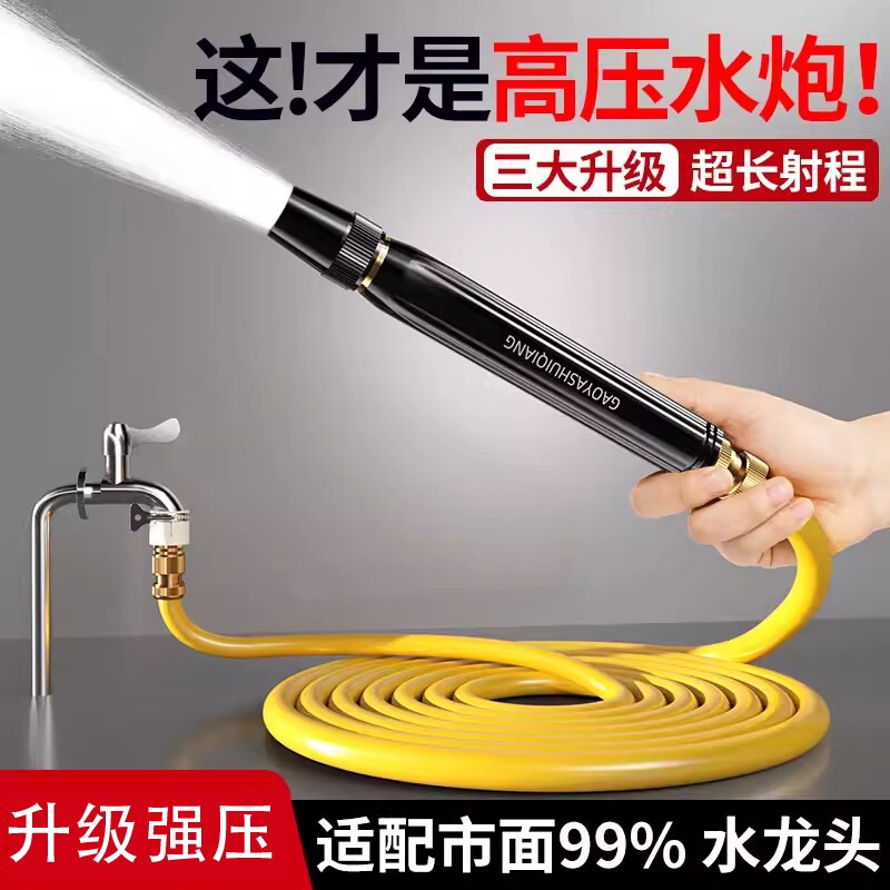 高压家用洗车水枪直喷头浇花园艺45分清洗软水管强力增压洗车神器