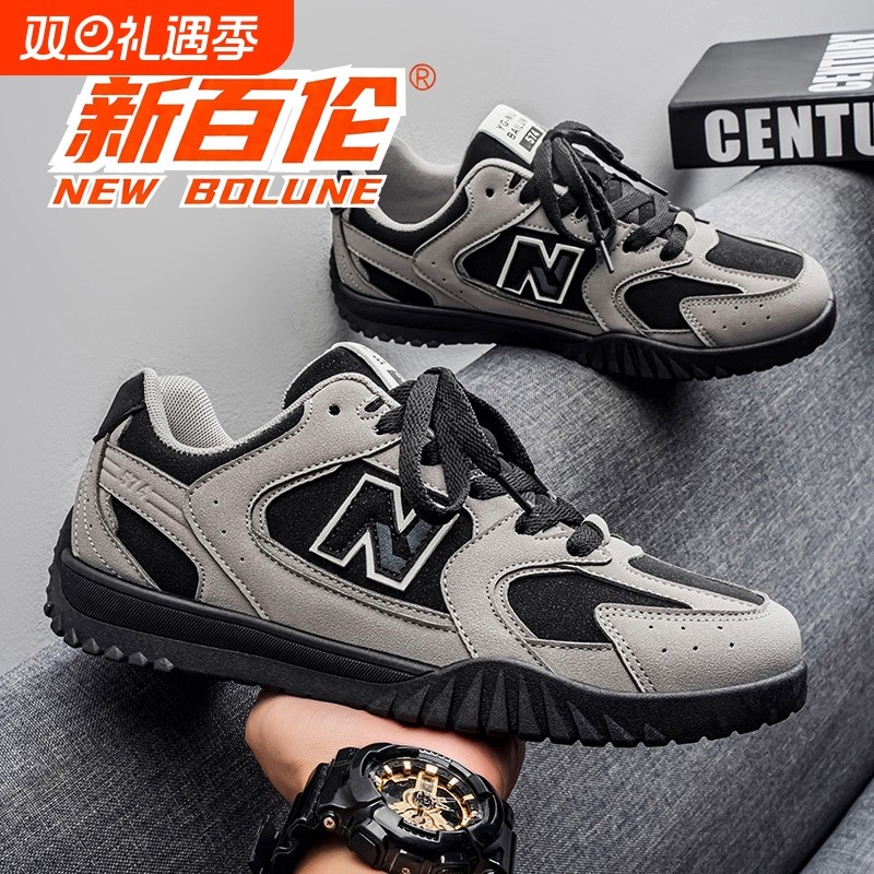 NEW BOLUNE/新百伦情侣时尚潮流赛车鞋透气舒适德训鞋低帮