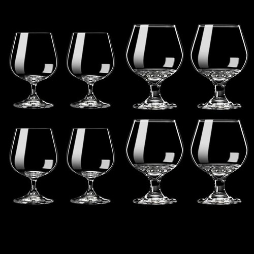 水晶玻璃洋酒杯套装白酒杯加厚威士忌酒杯高脚红酒杯白兰地杯家用