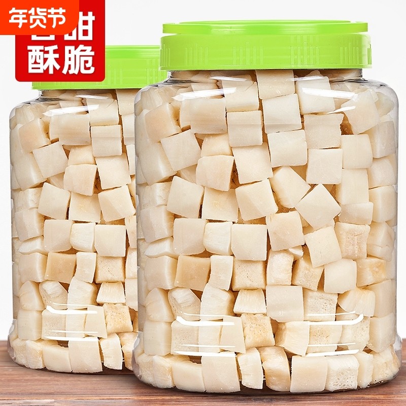 海南特产椰子脆块500g罐装酥脆烘烤椰子果干 干椰子片零食即食水