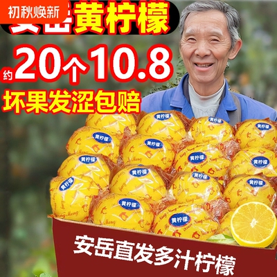 安岳直发安岳黄柠檬约20个10.8