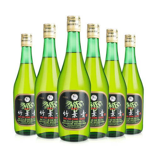 汾酒竹叶青酒 45度玻竹475mL*6瓶 口粮酒露酒 国产白酒 纯粮酿造