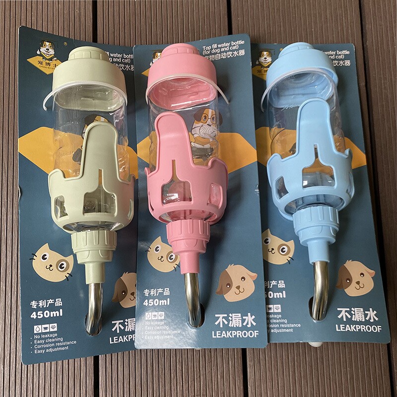猫咪悬挂式饮水器狗狗喝水杯用品悬挂笼子猫狗水瓶宠物自动饮水器