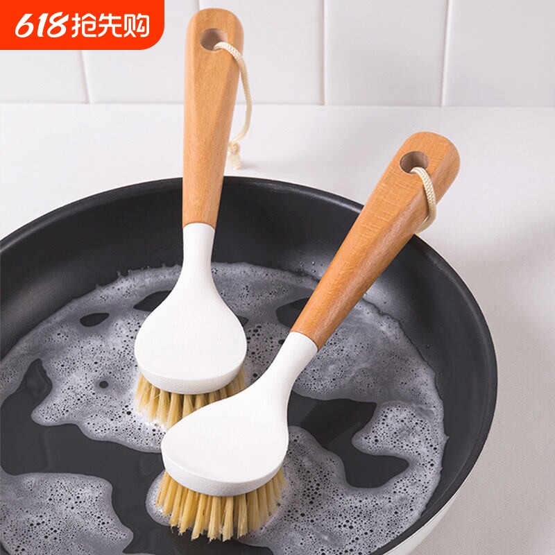 锅刷家用厨房刷锅洗碗神器洗锅不沾油刷子刷碗长柄清洁刷除垢油污