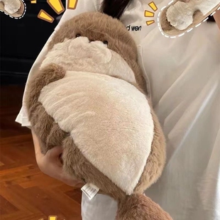 软萌海豹抱枕毛绒玩具海獭安抚玩偶公仔女床上睡觉抱睡公仔娃娃