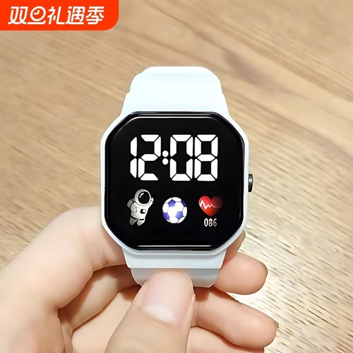 科技太空人情侣学生手环个性时尚简约高颜值led夜光电子表P33