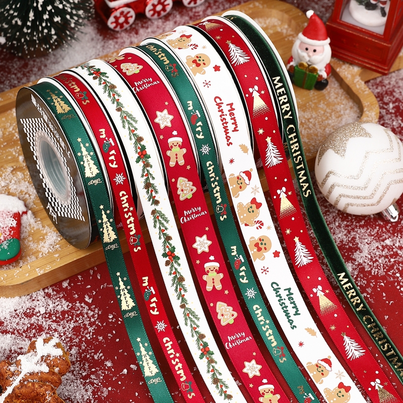 圣诞节丝带礼物盒包装蛋糕装饰