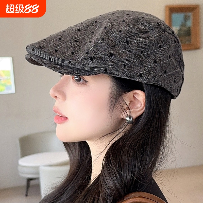日系复古前进帽子女春秋季新款