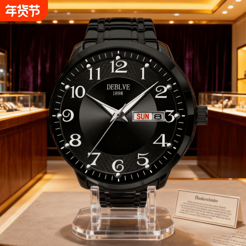 名牌男士手表正品官方旗舰瑞士非机械手表男款2024新款防水石英表