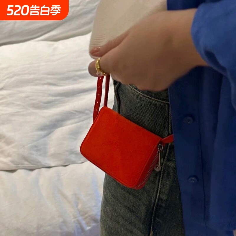 韩国网红onuk同款小方挂包mini新款多色时髦搭配小卡包腰包斜