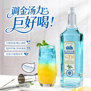 金酒杜松子酒蓝宝石金酒长岛冰茶基酒金汤力酒鸡尾酒调酒烈酒洋酒