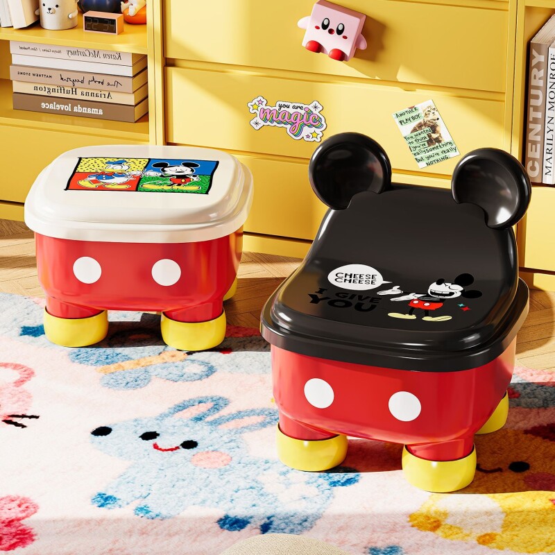 收纳凳子储物玩具小矮凳换鞋凳卡通可爱门口家用入户门轻奢高级感