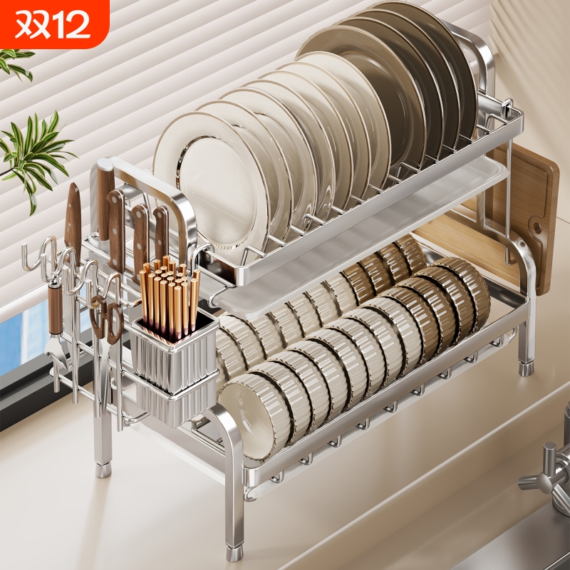 碗碟收纳架家用多功能厨房置物架