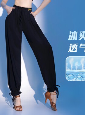 夏季薄款高级感拉丁舞练功女裤