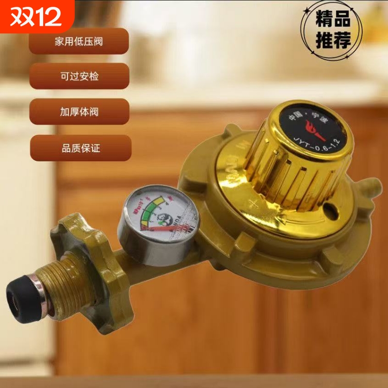 家用0.6-1.2液化气安全阀煤气罐带表阀门煤气阀门表压力表减压阀
