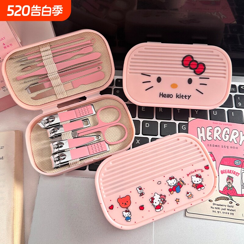 可爱指甲刀套装女学生指甲剪学生指甲钳儿童美甲工具全套手指甲