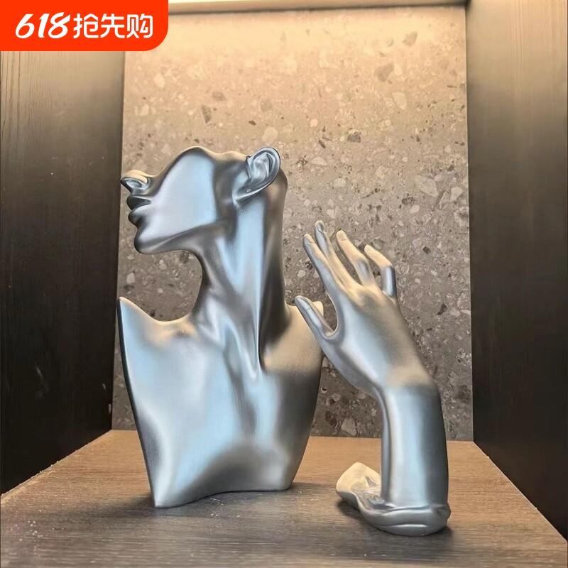 模特首饰展示架耳环架子挂项链架摆戒指手镯柜台陈列珠宝展示道具