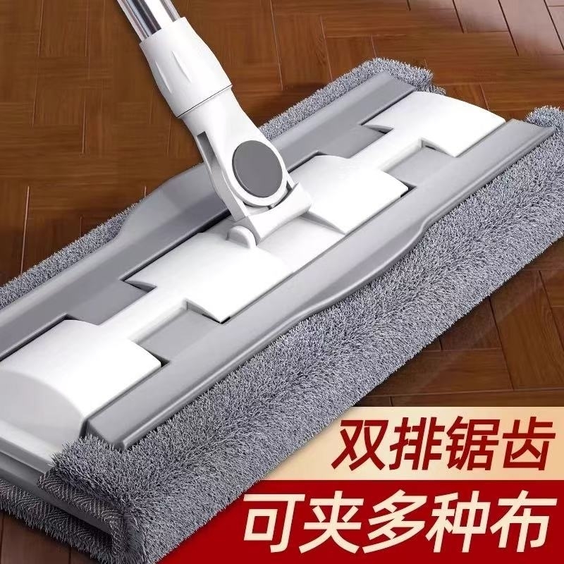 拖把2025新款家用平板夹布式免手洗木地板专用夹拖布拖地神器
