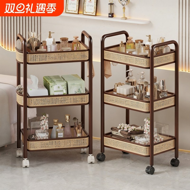 美容院小推车美容置物架落地多层手推车皮肤管理工具小车多功能