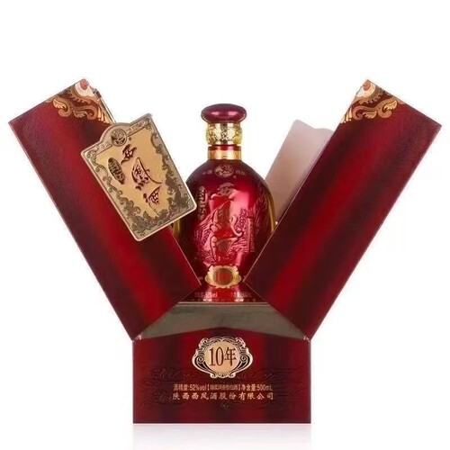 西凤酒52度封坛10凤香型白酒正品礼盒装瓶纯粮酒500ml窖藏婚礼