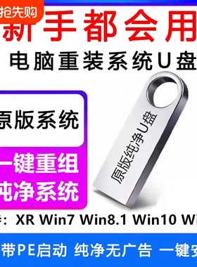 电脑装机系统U盘win10专业版win11PE启动UEFI优盘重装纯净笔记本