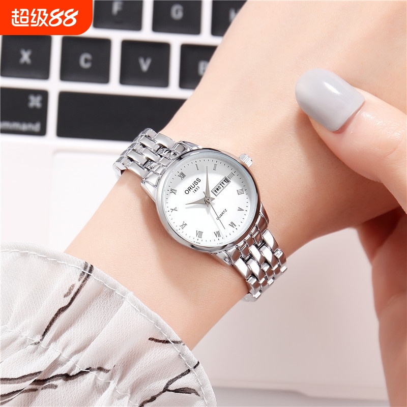 手表批发女士夜光防水时尚学生手链手表女日历石英表网红抖音爆款