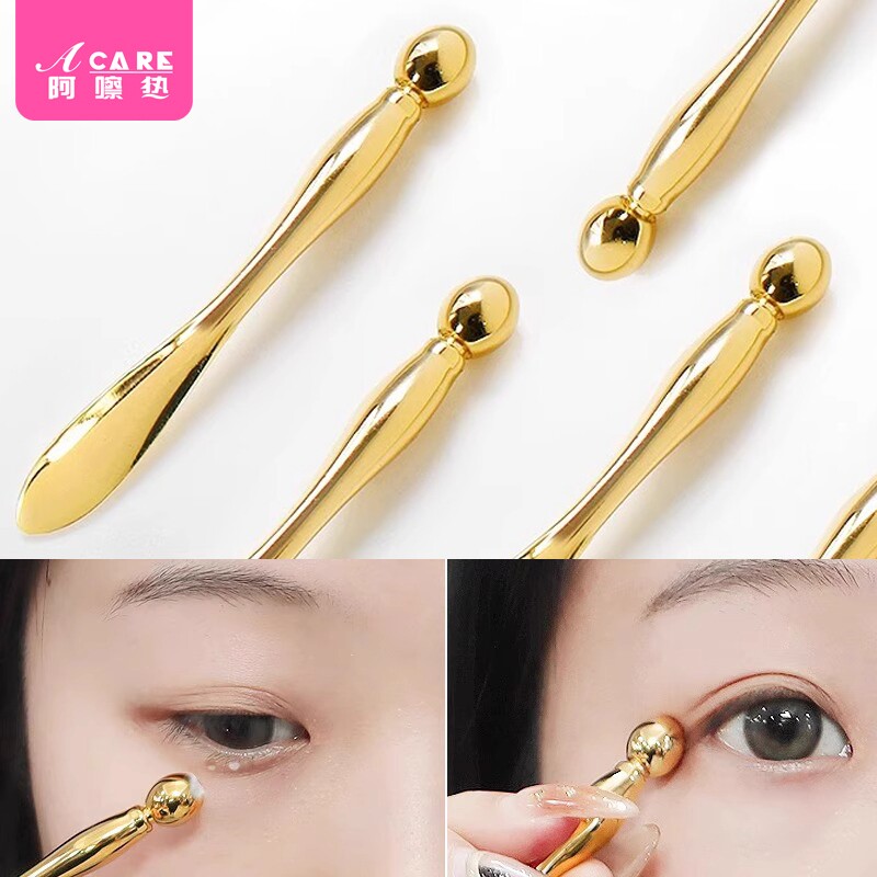 按摩棒/眼霜A1vl001-易上手导入棒眼部面膜挖勺手动滚轮按涂