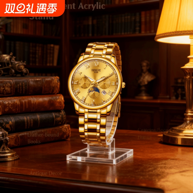 腕表高级感男士男款手表全自动非机械表正品名牌钢带商务防水石英