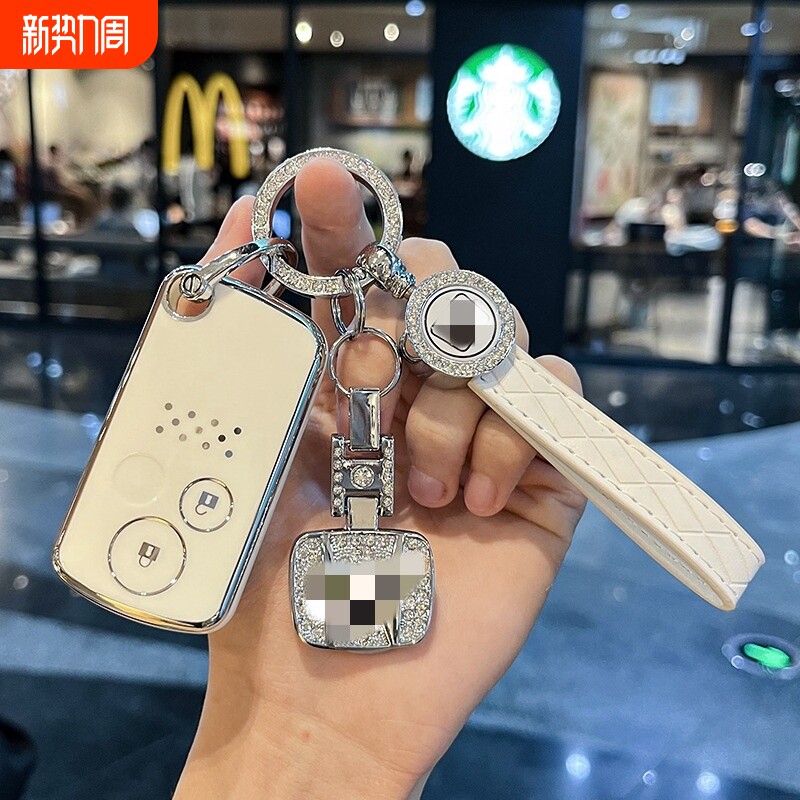 适用于老款本田钥匙套九代思域CRV歌诗图思铂睿汽车钥匙包扣壳