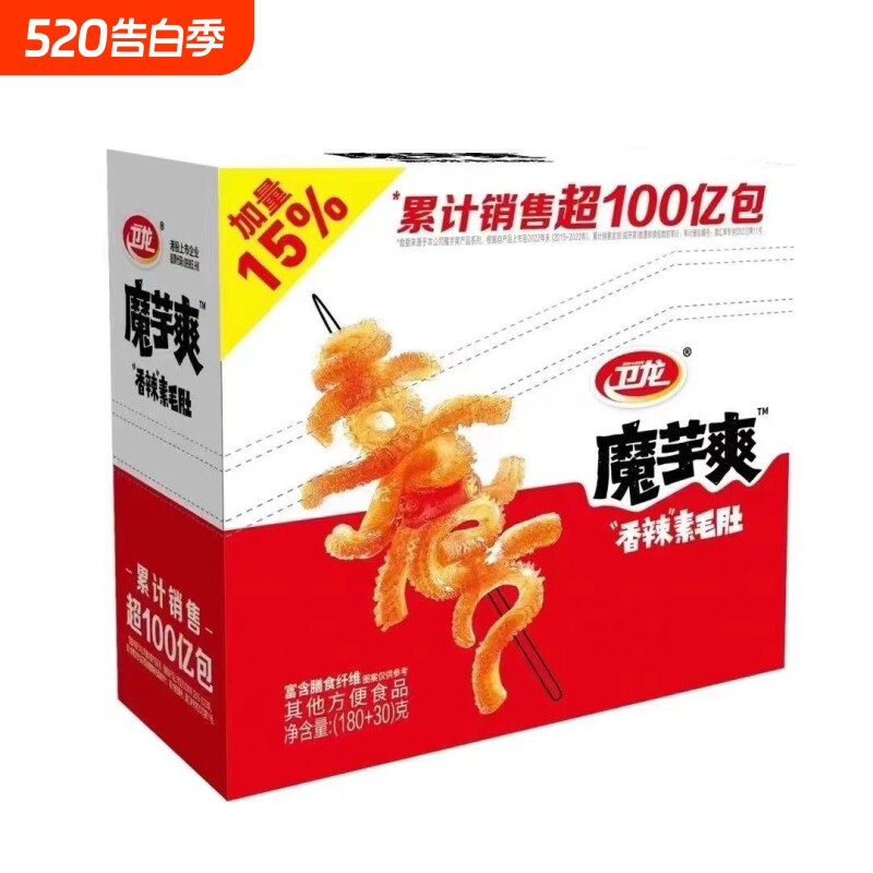 【加量30g】魔芋爽50g/180g辣条素毛肚素牛肚休闲小零食包邮