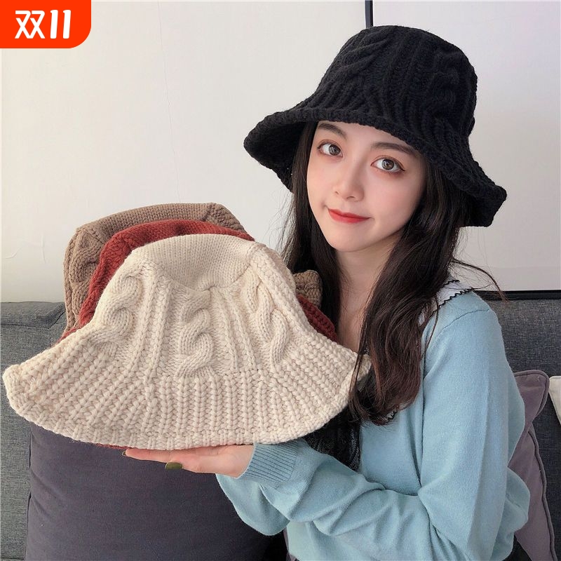 渔夫帽户外保暖女秋冬季盆帽新款