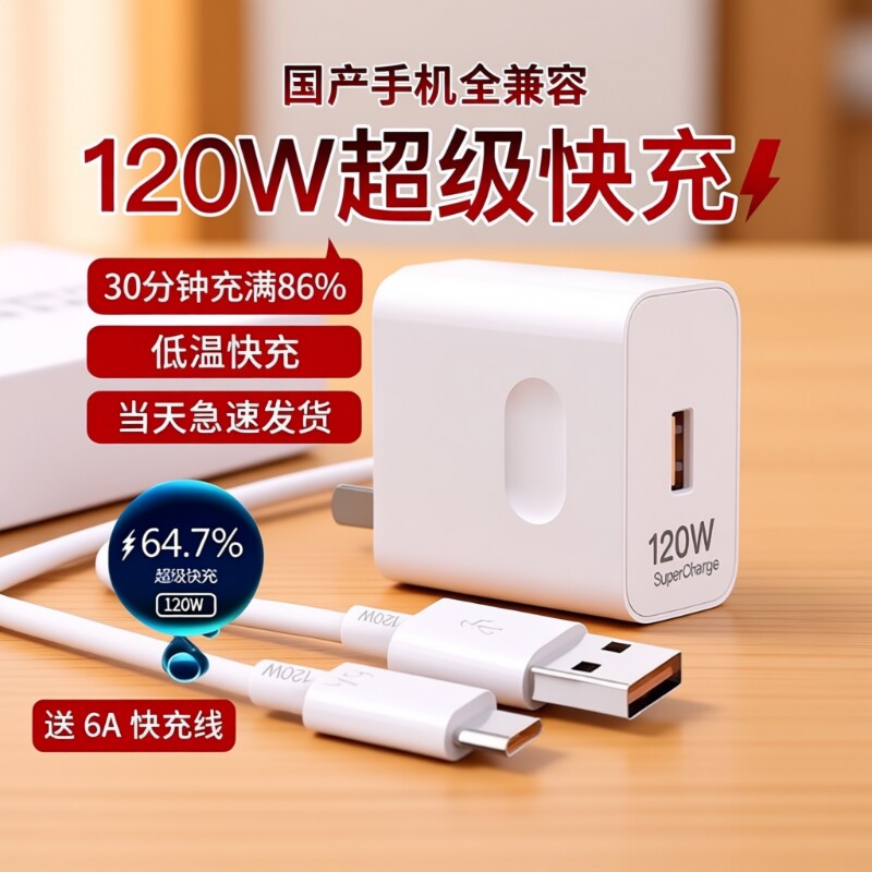 适用华为充电器120W超级快充数据线Mate70Pro原66套装