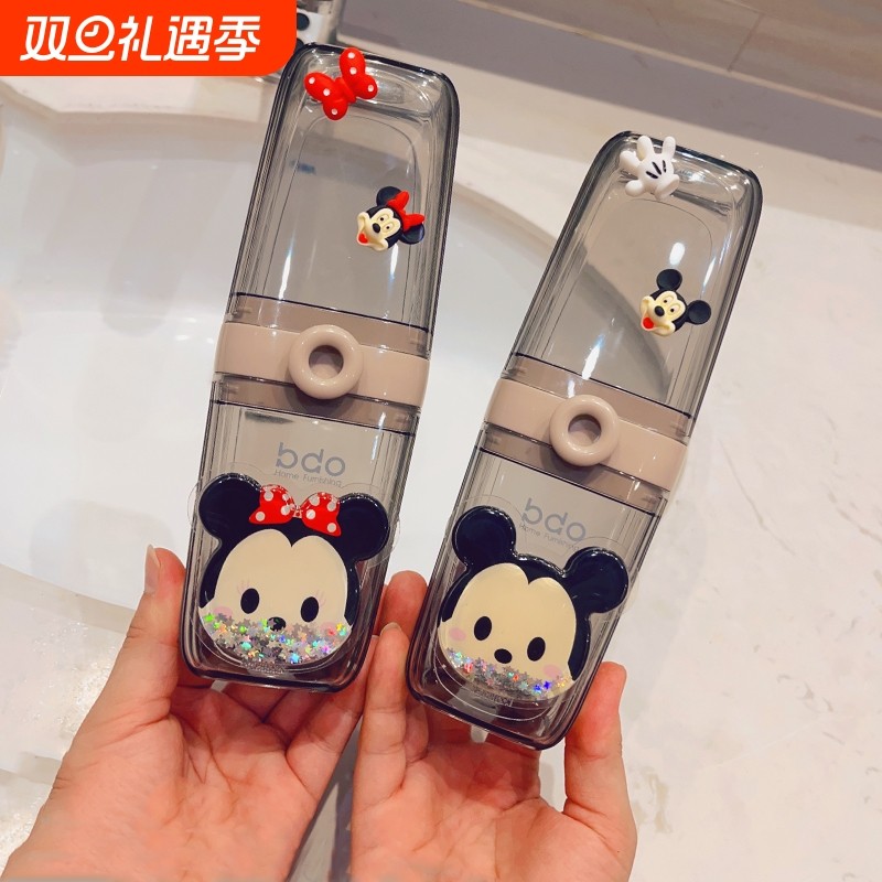 旅行洗漱杯套装便携漱口杯牙缸家用情侣牙刷牙膏牙具盒旅游免打孔