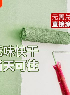 内墙乳胶漆室内自刷油漆家用涂料无味彩色白色墙漆墙面无甲醛环保