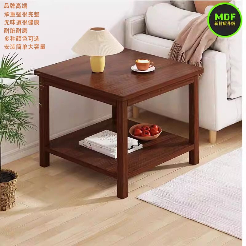 边几沙发边柜客厅家用简约小茶几桌子阳台简易正方形纯实木小方桌