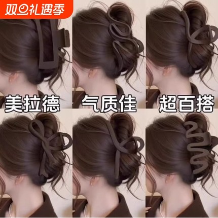 大号发量多发夹抓夹女高级感2025新款饱满后脑勺鲨鱼夹子头饰发卡