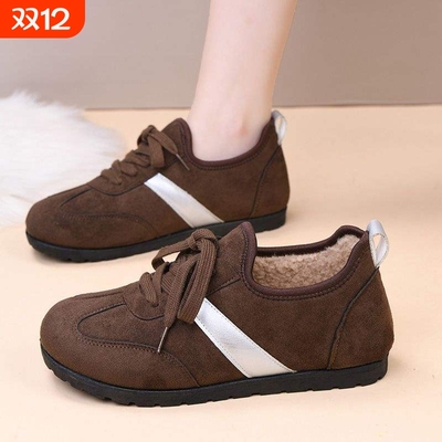 加绒阿甘鞋女款2025新款女鞋秋冬