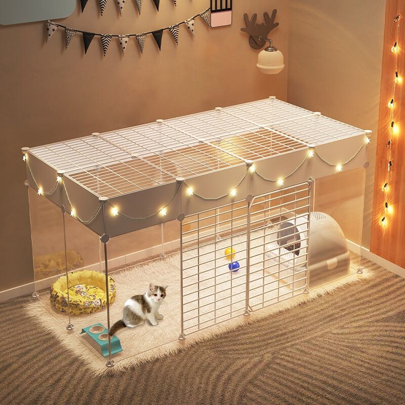 猫笼子家用室内加高隔离阳台幼猫产房防越狱小型栅栏猫咪宠物围栏