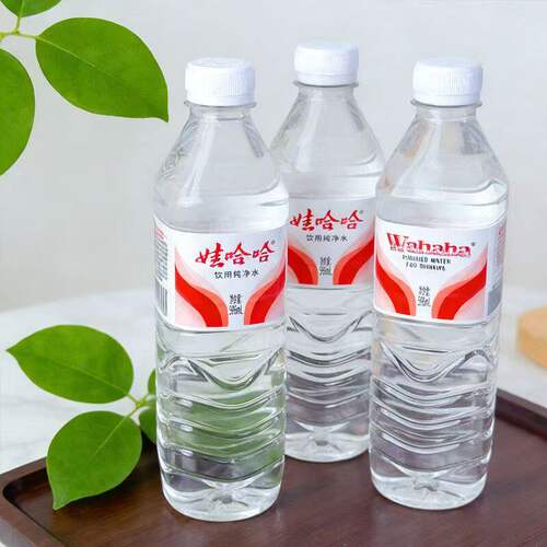 娃哈哈纯净水596ml*24瓶整箱家庭户外便携办公会议天然纯净饮用水